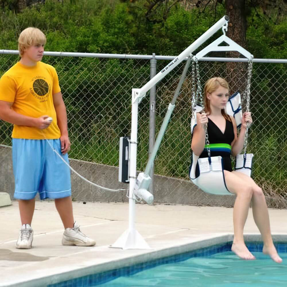 Pool Lift Company | Power EZ2 Fixed Pool Lifting Aids | SwimmingPool | Spa | HotTub | Ship Cruise | Disabled - Elderly Access | Manage at home | Buy Now | Order Online | Easy Care Systems